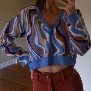 LA Hearts by PacSun - Women’s Sweater - Cropped Swirl